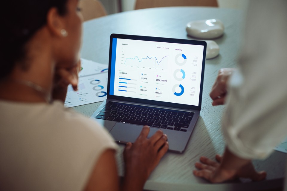 person working on laptop